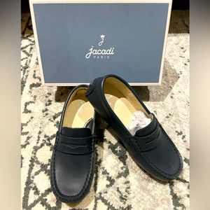 BRAND NEW Jacadi Boy’s Navy Blue Leather Shoes